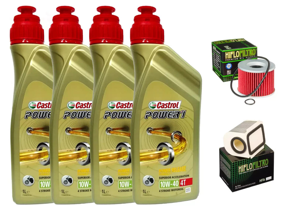 KIT/TAGLIANDO YAMAHA XJR 1200/1300 CASTROL POWER 1 10W40 FILTRO OLIO ARIA MOTO
