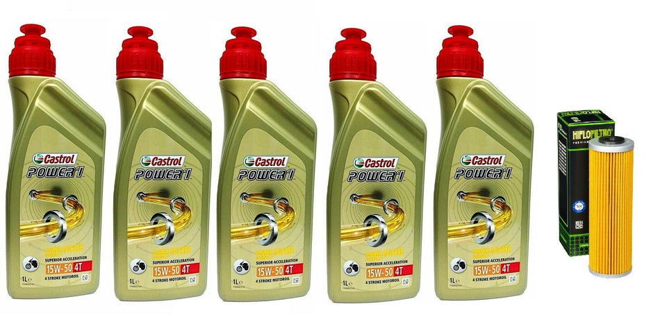 Tagliando KTM 1050/1090/1190/1290/Adventure Duke KIT 5 Castrol 15W50 filtro olio