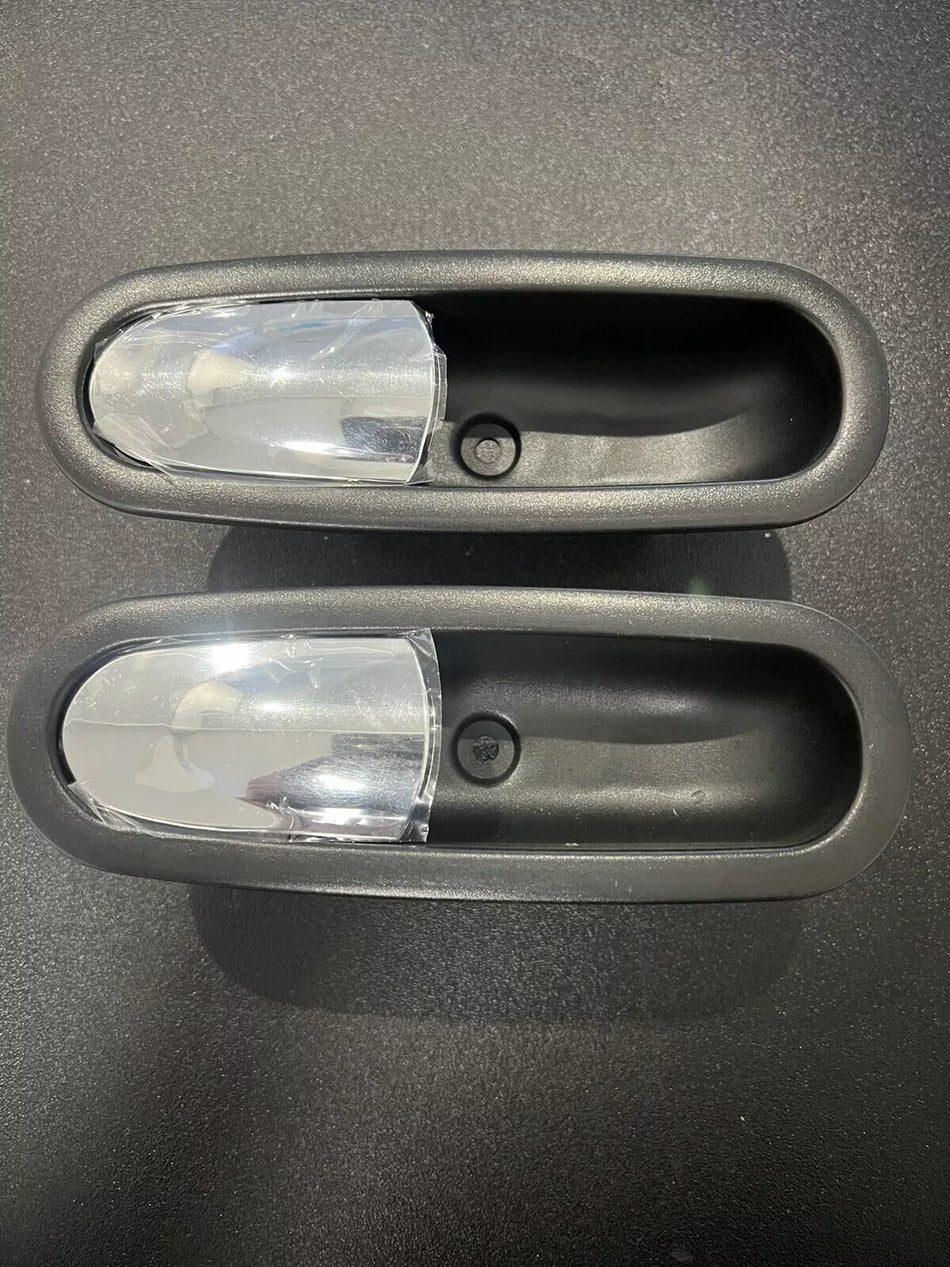 COPPIA MANIGLIA PORTA INTERNA CROMATA LIGIER XTOO MAX RS IXO JS50 JS60 MICROCAR