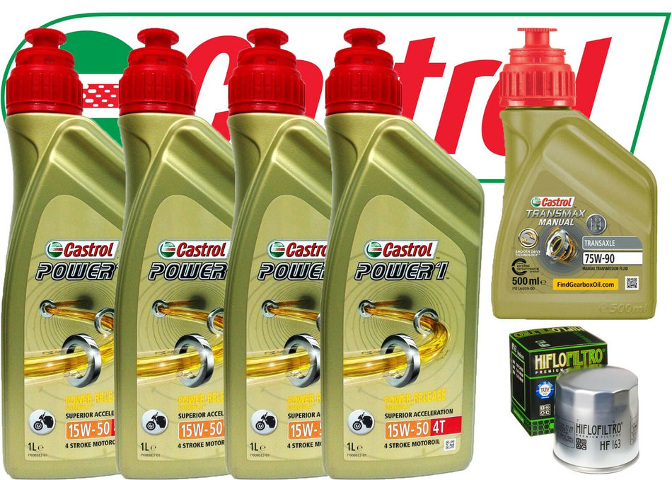 KIT/TAGLIANDO BMW R/1100/GS 1993/1999 4 LITRI CASTROL 15W50 FILTRO OLIO + OMAGGI