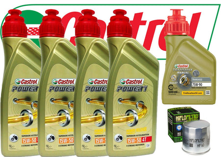 KIT/TAGLIANDO BMW R/1100/GS 1993/1999 4 LITRI CASTROL 15W50 FILTRO OLIO + OMAGGI
