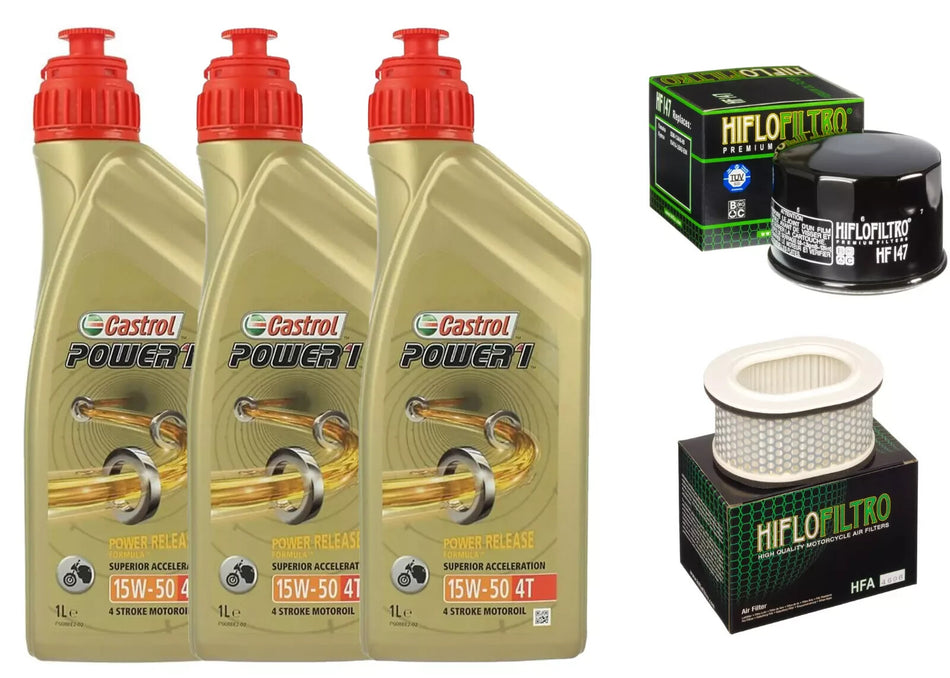 KIT/TAGLIANDO Yamaha FZS SP Fazer 600 2000 2001 CASTROL 15W50 FILTRO OLIO ARIA