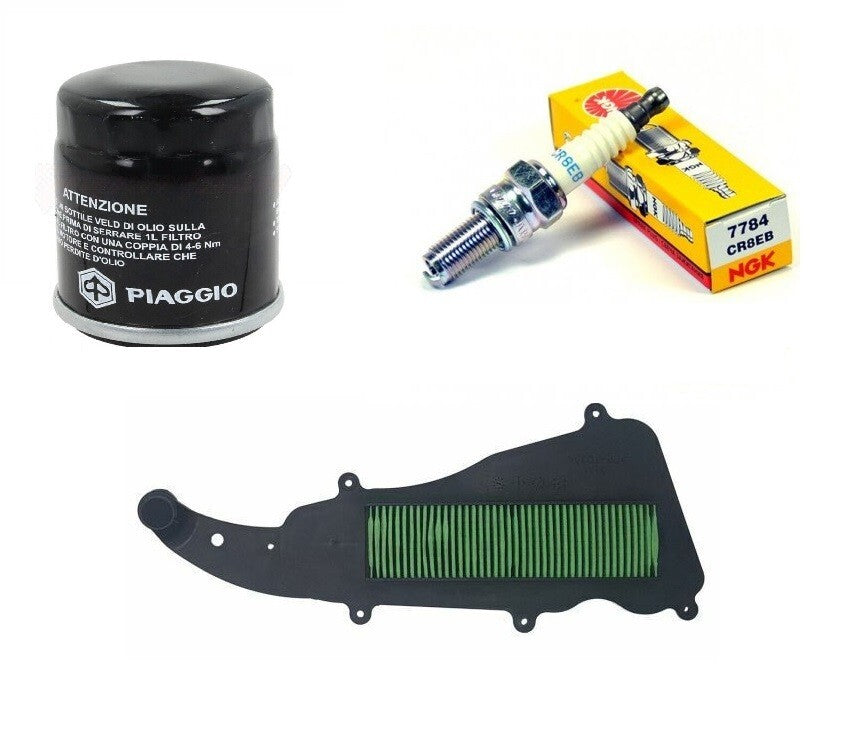 TAGLIANDO LIBERTY 50 IGET 2015 2022 CASTROL 5W40 FILTRO ARIA OLIO CANDELA NGK
