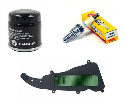 TAGLIANDO LIBERTY 50 IGET 2015 2022 CASTROL 5W40 FILTRO ARIA OLIO CANDELA NGK