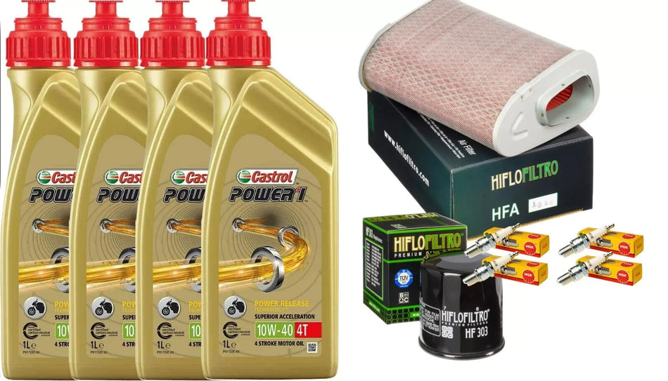 HONDA CB 1000 1993 1997 TAGLIANDO CASTROL POWER 10W40 FILTRO ARIA OLIO CANDELE