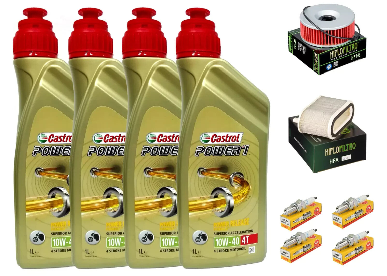 KIT TAGLIANDO YAMAHA V-MAX 1200 1985 1995 CASTROL 10W40 FILTRO OLIO ARIA CANDELE
