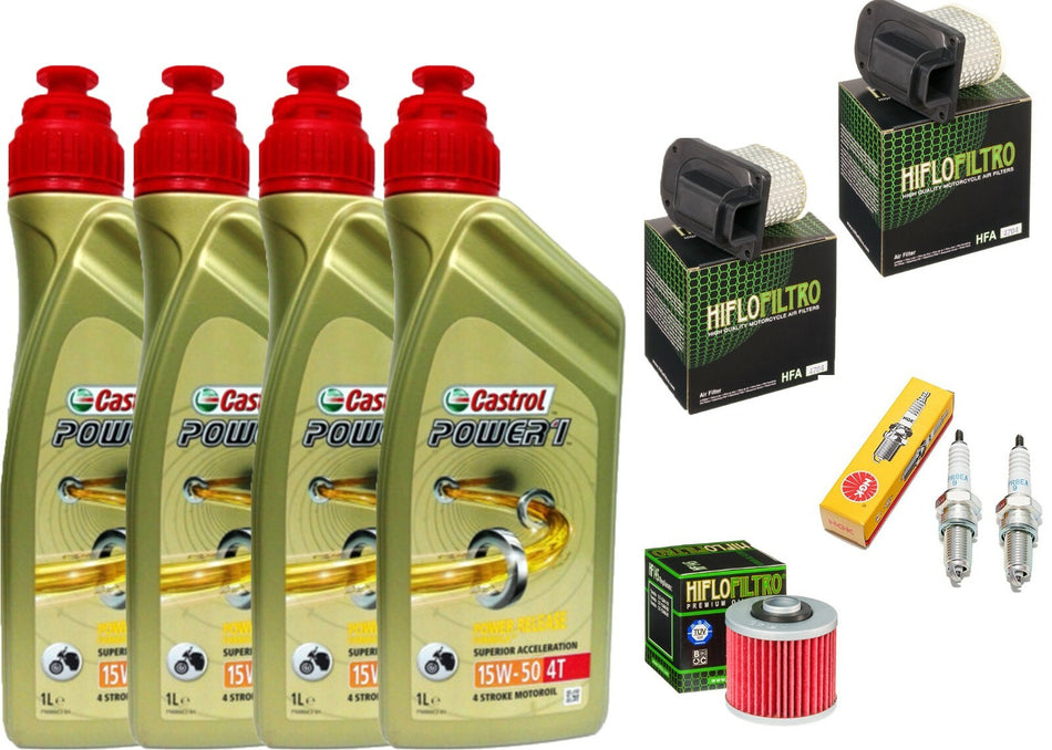 Kit tagliando Castrol 15W50 filtro olio aria candele XTZ 750 Super Tenere 90-97