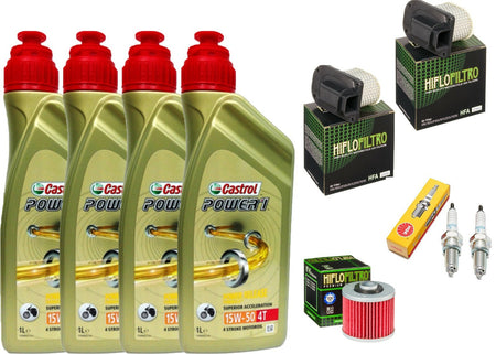 Kit tagliando Castrol 15W50 filtro olio aria candele XTZ 750 Super Tenere 90-97