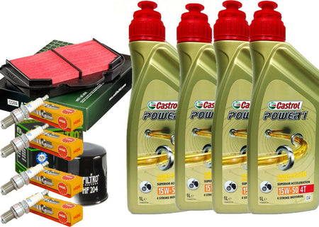 TAGLIANDO XT/1200/Z SUPER/TENERE YAMAHA CASTROL 15W50 FILTRO OLIO ARIA CANDELE