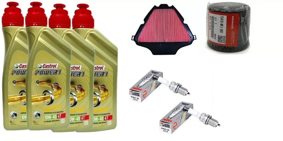 HONDA NC 750 X 21-23 TAGLIANDO CASTROL 10W40 FILTRO ARIA OLIO  ORIGINALE CANDELE